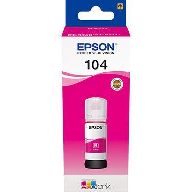 Epson C13T00P340 104 Magenta Ink Bottle (7,500 Pages)-PCR Business Solutions Ltd